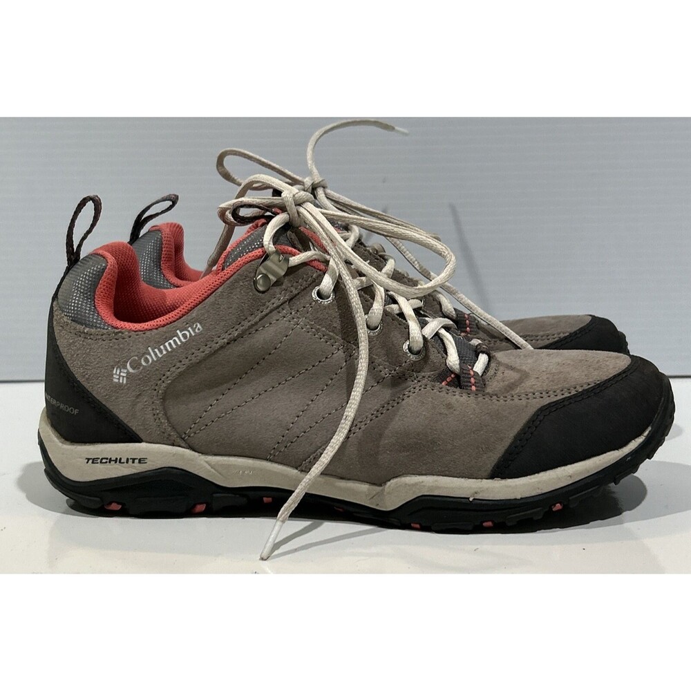 Columbia Mount Carmel Women’s Size 8 Low Hiking Shoes Gray & Pink YL1010-005